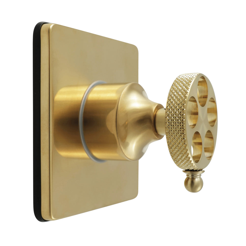 KS3047RKX Webb Single-Handle Three-Way Diverter Valve with Square Trim Kit, Brushed Brass