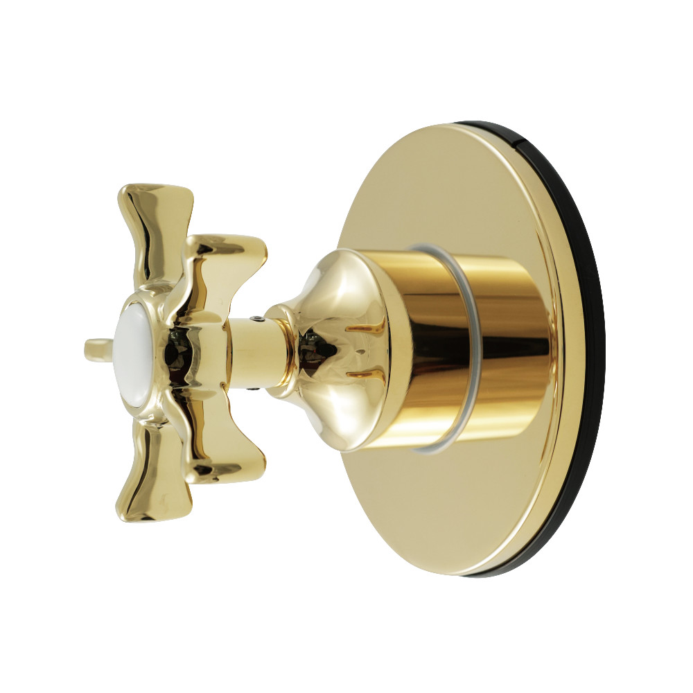 KS4032NX Hamilton Single-Handle Six-Way Diverter Valve with Round Trim Kit - Polished Brass