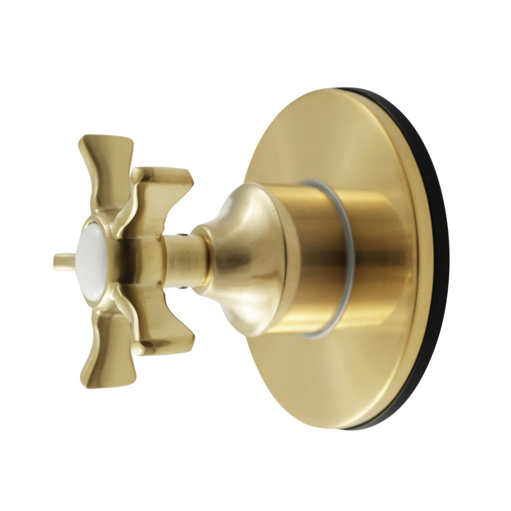 KS4037NX Hamilton Single-Handle Six-Way Diverter Valve with Round Trim Kit, Brushed Brass