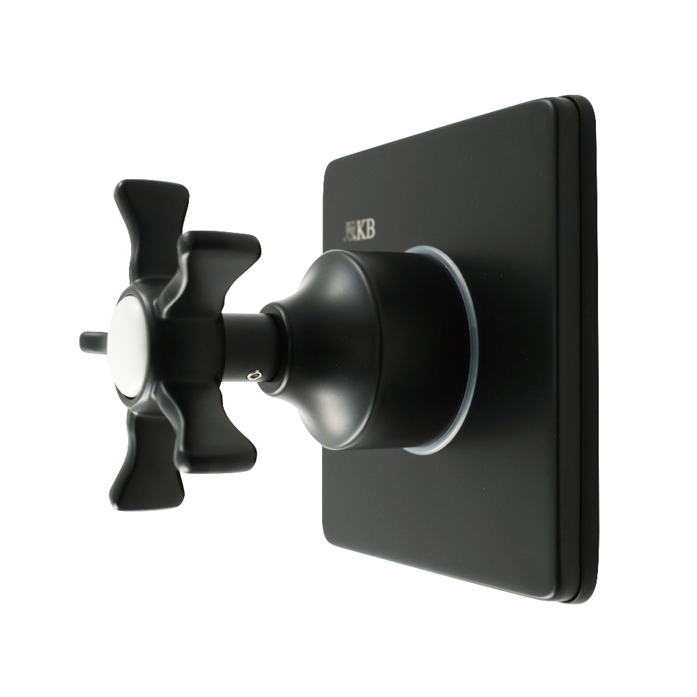 KS4040NX Hamilton Single-Handle Six-Way Diverter Valve with Square Trim Kit - Matte Black