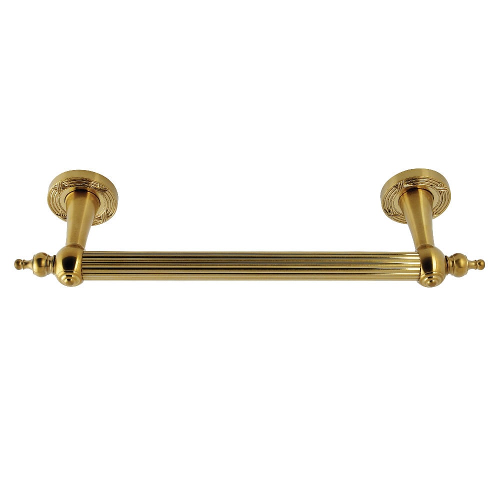 Templeton Decorative Grab Bar - Brushed Brass - 12 in. - Supports 300 lbs