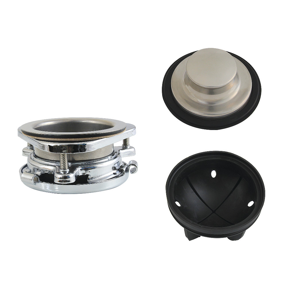 Picture of Kingston Brass KDK4301 5.31 x 5.31 x 2.12 in. Made to Match 3-Bolt Garbage Disposal Mount Assembly, Polished Stainless Steel & Polished Chrome