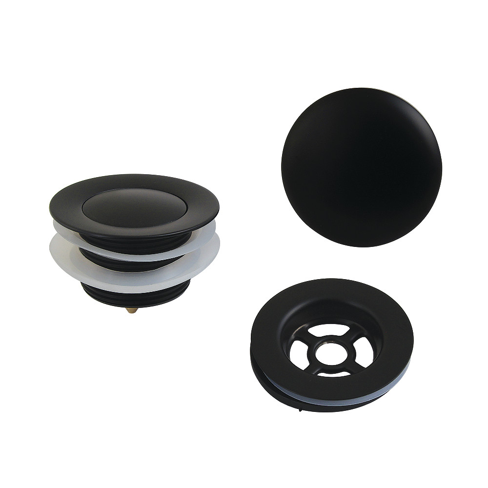 Toe Touch Tub Drain Trim Kit - Matte Black - 1.5in. Thread - Durable Brass