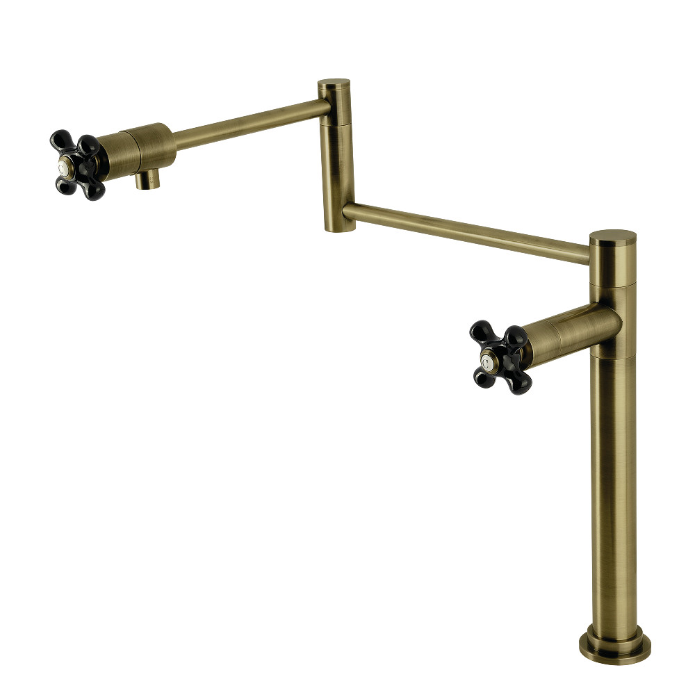 Picture of Kingston Brass KS4703PKX Duchess Deck Mount Pot Filler Faucet - Antique Brass