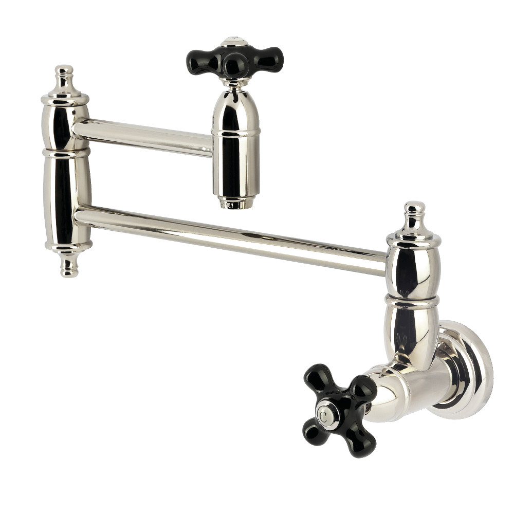Picture of Kingston Brass KS3106PKX Duchess Wall Mount Pot Filler Faucet - Polished Nickel
