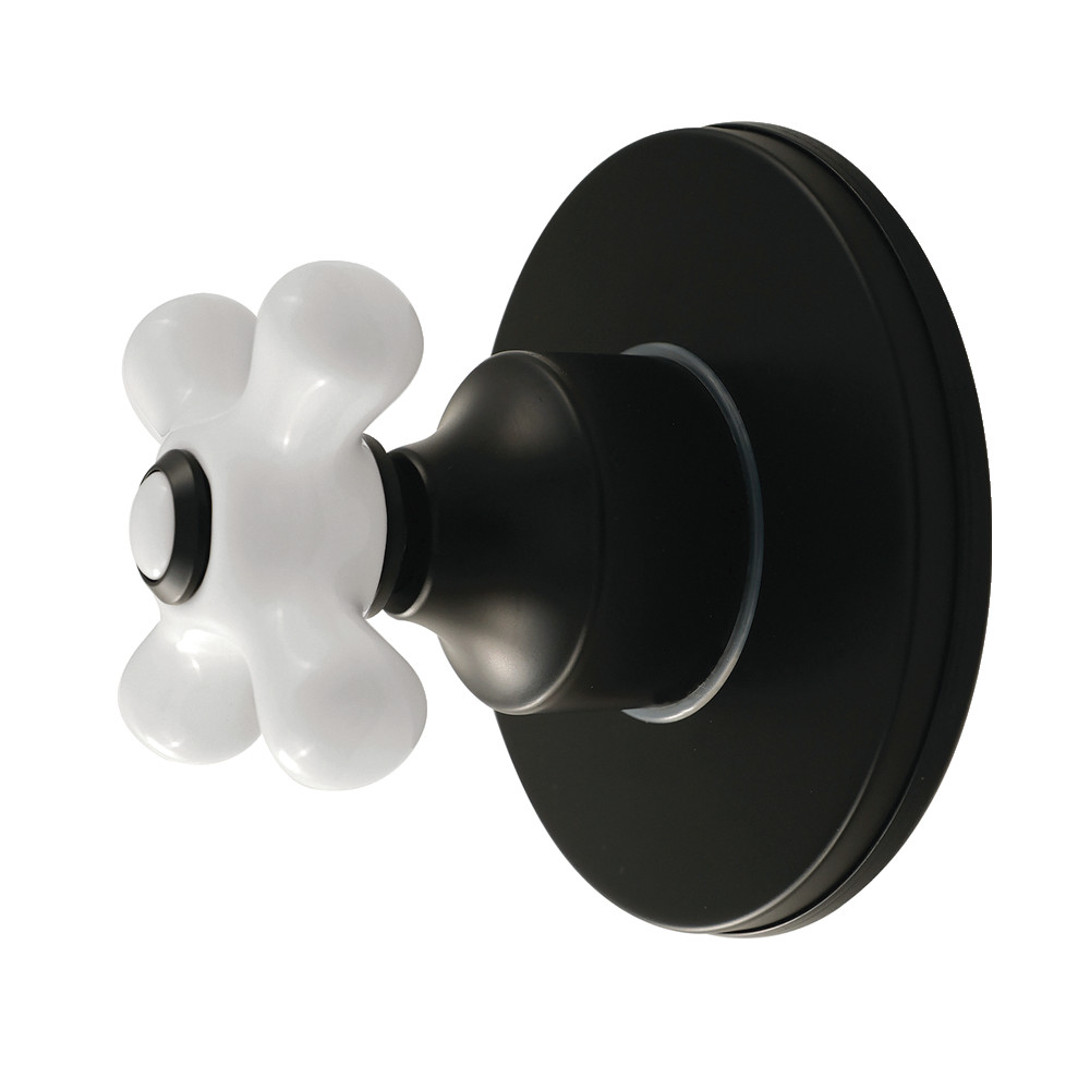 Diverter Valve with Trim Kit - Matte Black - Durable Brass Construction