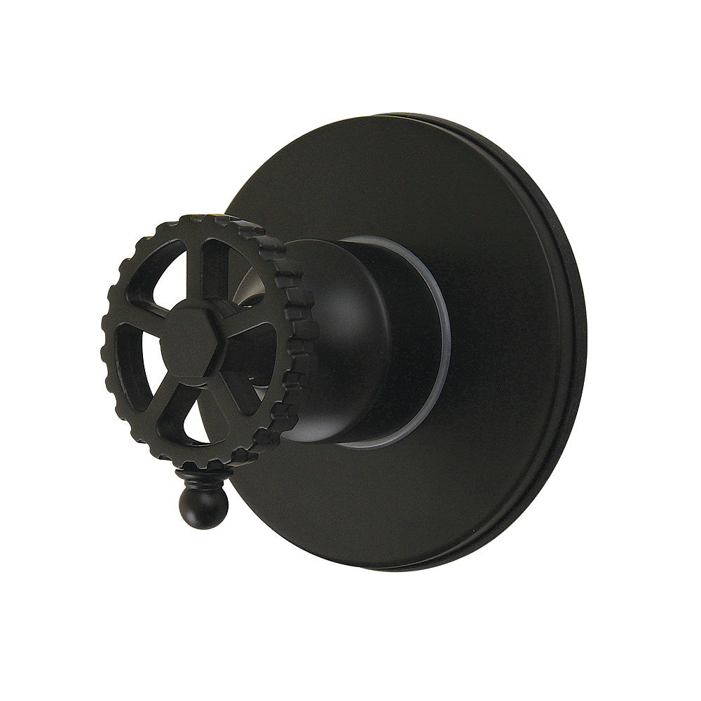 KS4030CG Fuller Single-Handle Six-Way Diverter Valve with Round Trim Kit - Matte Black