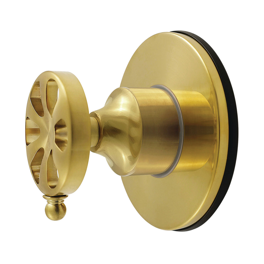 KS4037RX Belknap Single-Handle Six-Way Diverter Valve with Round Trim Kit, Brushed Brass