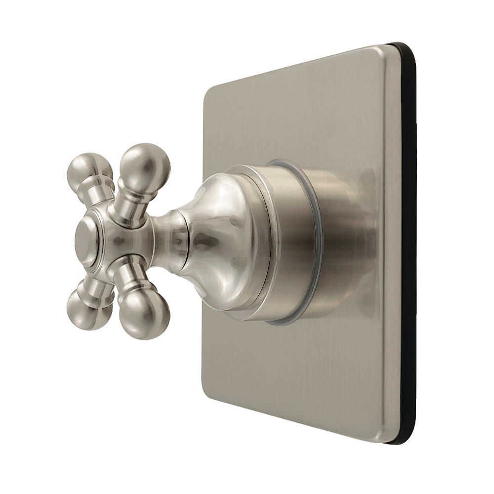 KS4048BX 4.31 x 3.93 x 4.31 in. Metropolitan Single-Handle Six-Way Diverter Valve with Square Trim Kit, Brushed Nickel