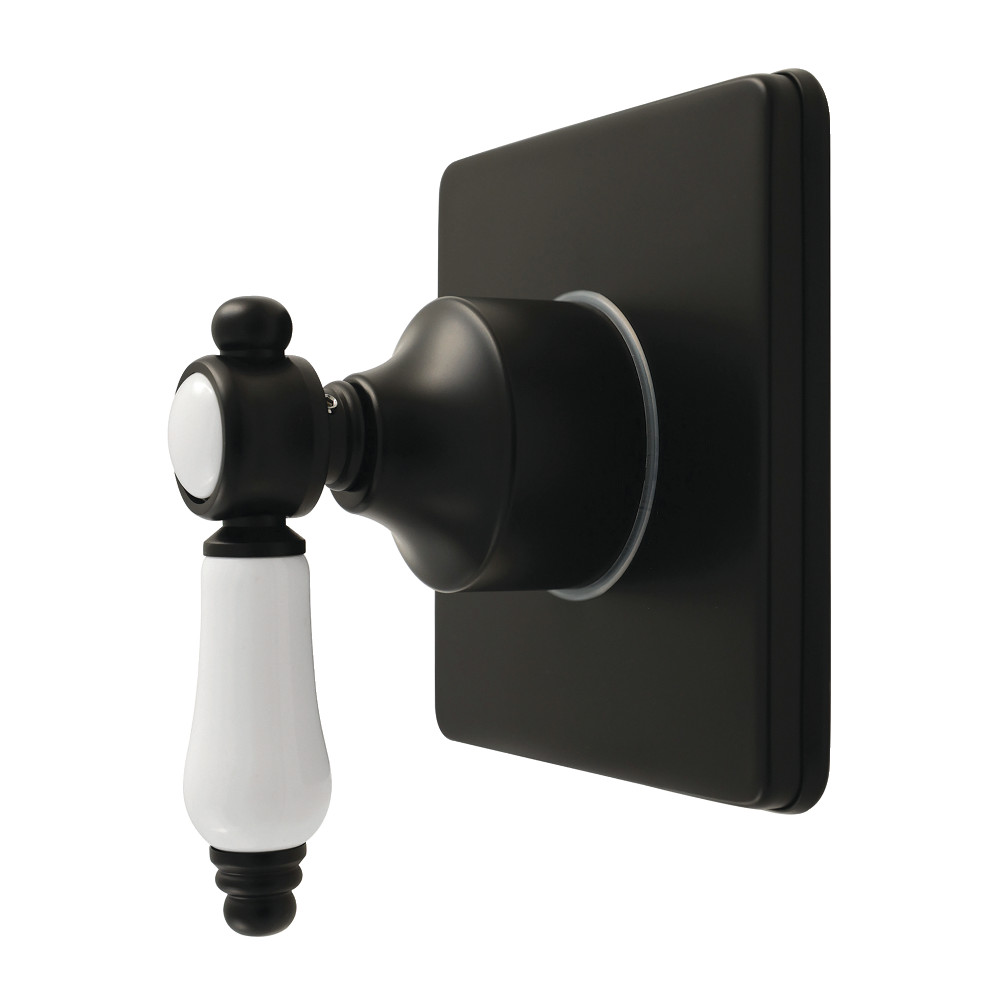 KS4040BPL Bel-Air Single-Handle Six-Way Diverter Valve with Square Trim Kit - Matte Black