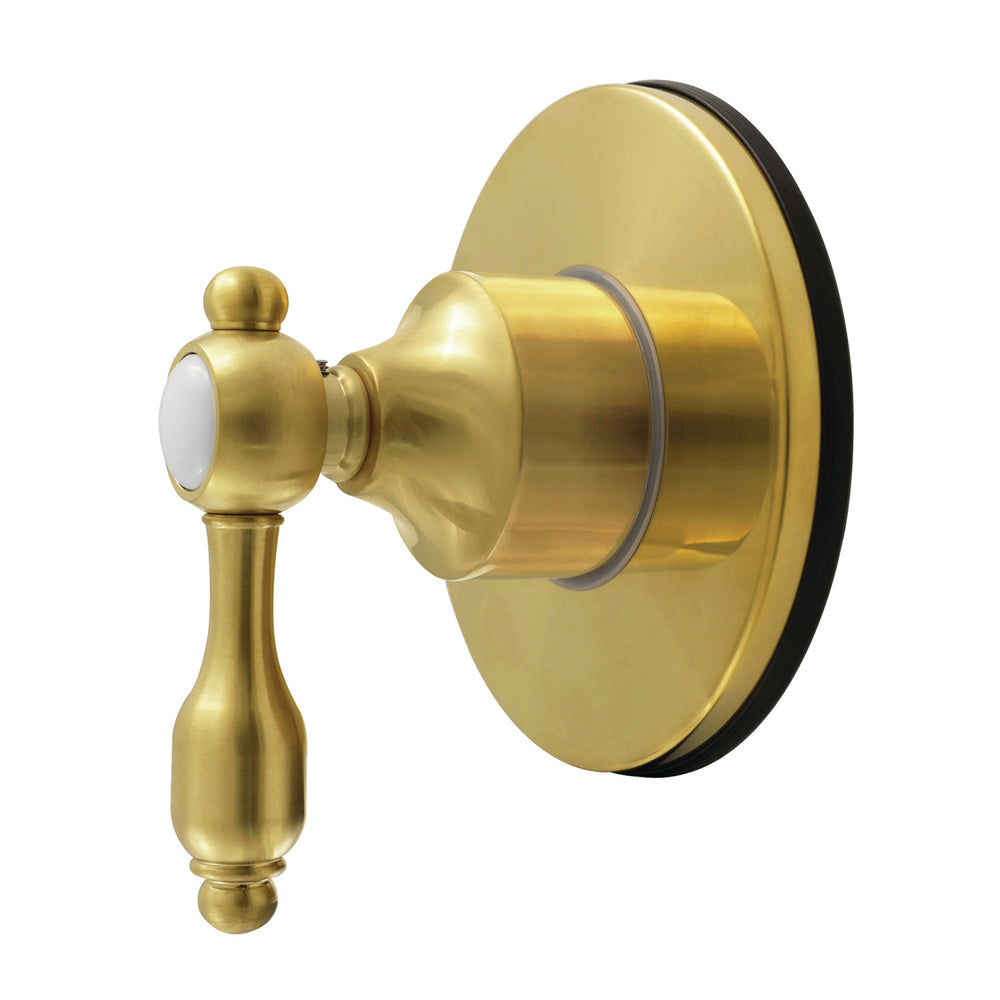 KS4037TAL Tudor Single-Handle Six-Way Diverter Valve with Round Trim Kit, Brushed Brass