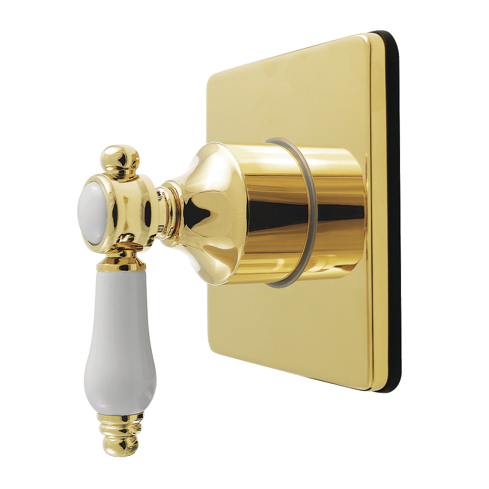 KS4042BPL Bel-Air Single-Handle Six-Way Diverter Valve with Square Trim Kit - Polished Brass