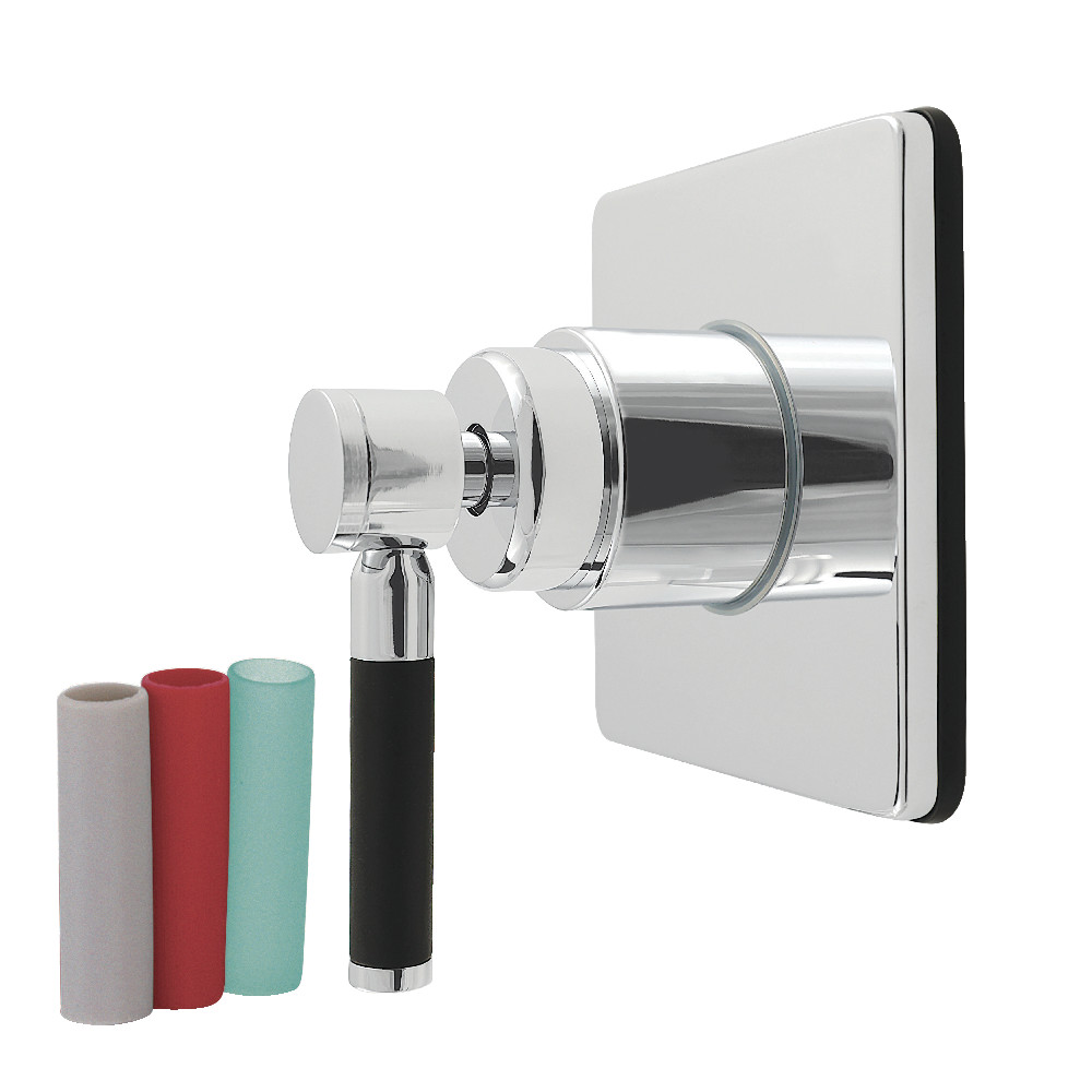 KS4041DKL Kaiser Single-Handle Six-Way Diverter Valve with Square Trim Kit - Polished Chrome