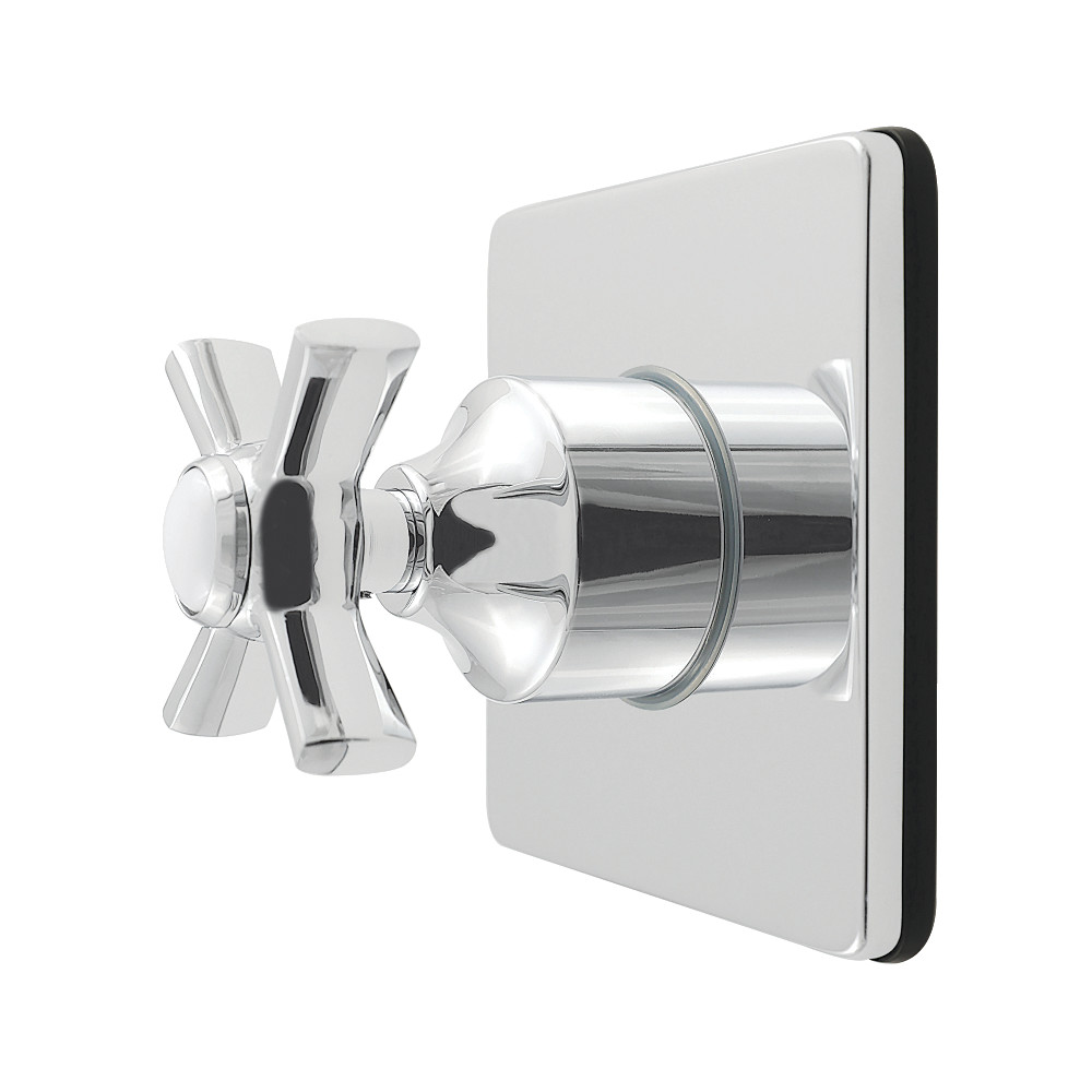 KS4041ZX Millennium Single-Handle Six-Way Diverter Valve with Square Trim Kit - Polished Chrome