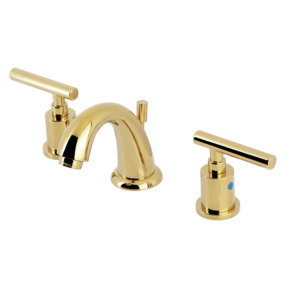 KB8912CML Manhattan Widespread Bathroom Faucet with Pop-Up Drain, Polished Brass