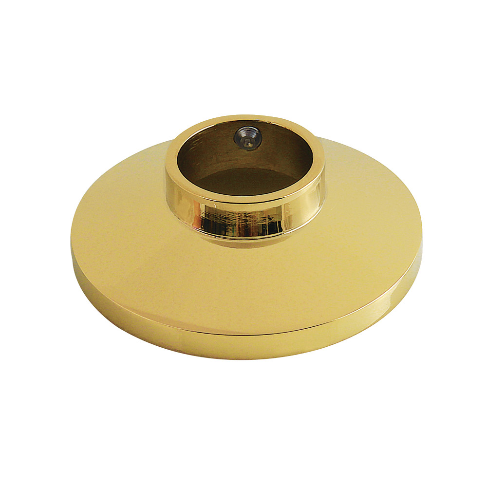 Round Shower Arm Flange - Polished Brass - 2.25 in. - Decorative and Durable