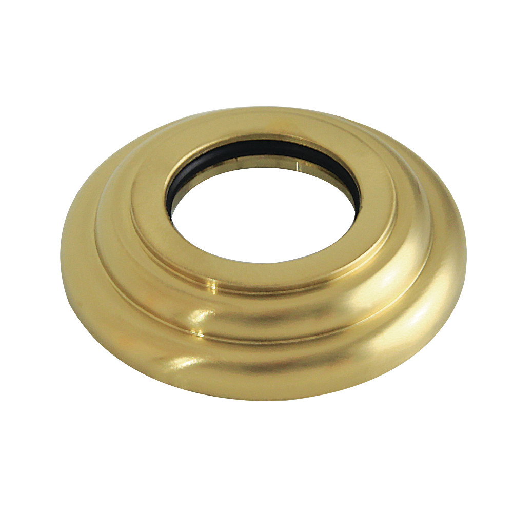 K158F7 Round Shower Arm Flange, Brushed Brass