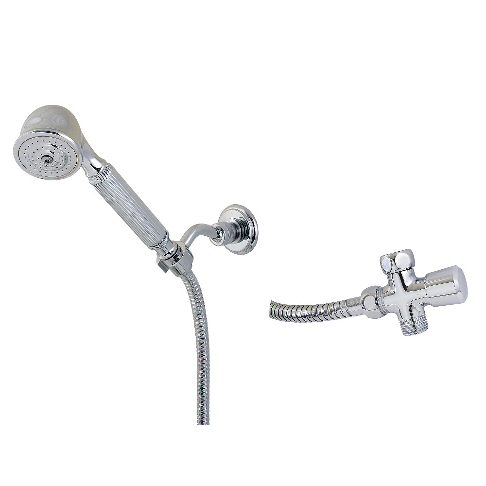 Restoration Hand Shower Kit - Polished Chrome - 59-Inch Hose - Durable Brass