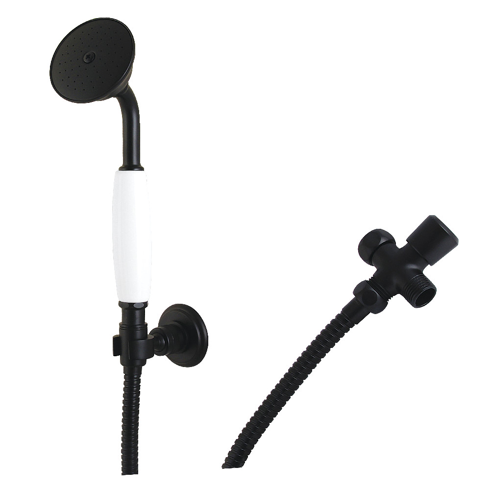 Victorian Hand Shower Kit - Matte Black - 9.25in. x 2.75in. x 3in. - Durable Brass Construction