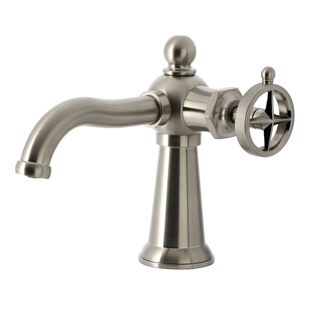KS3548RNK Levante One-Handle Single-Hole Bathroom Faucet with Push Pop-Up Drain - Brushed Nickel