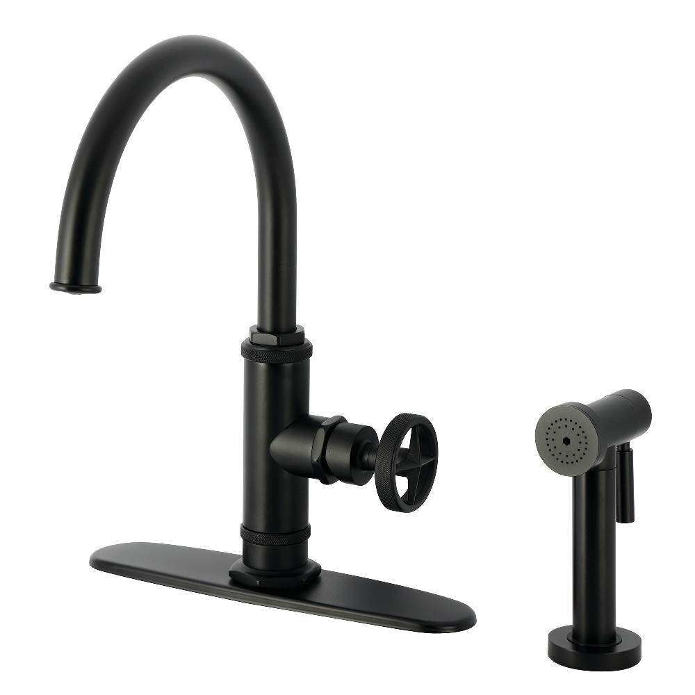 KSD2430RNX Ostro Single-Handle Kitchen Faucet - Matte Black