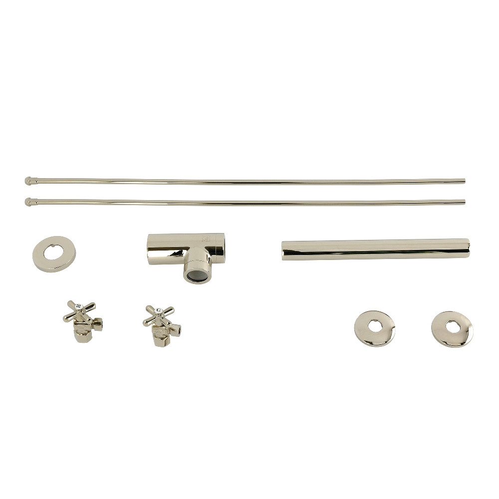 Modern Plumbing Sink Trim Kit - Polished Nickel - 13.81 in. - Includes Bottle Trap