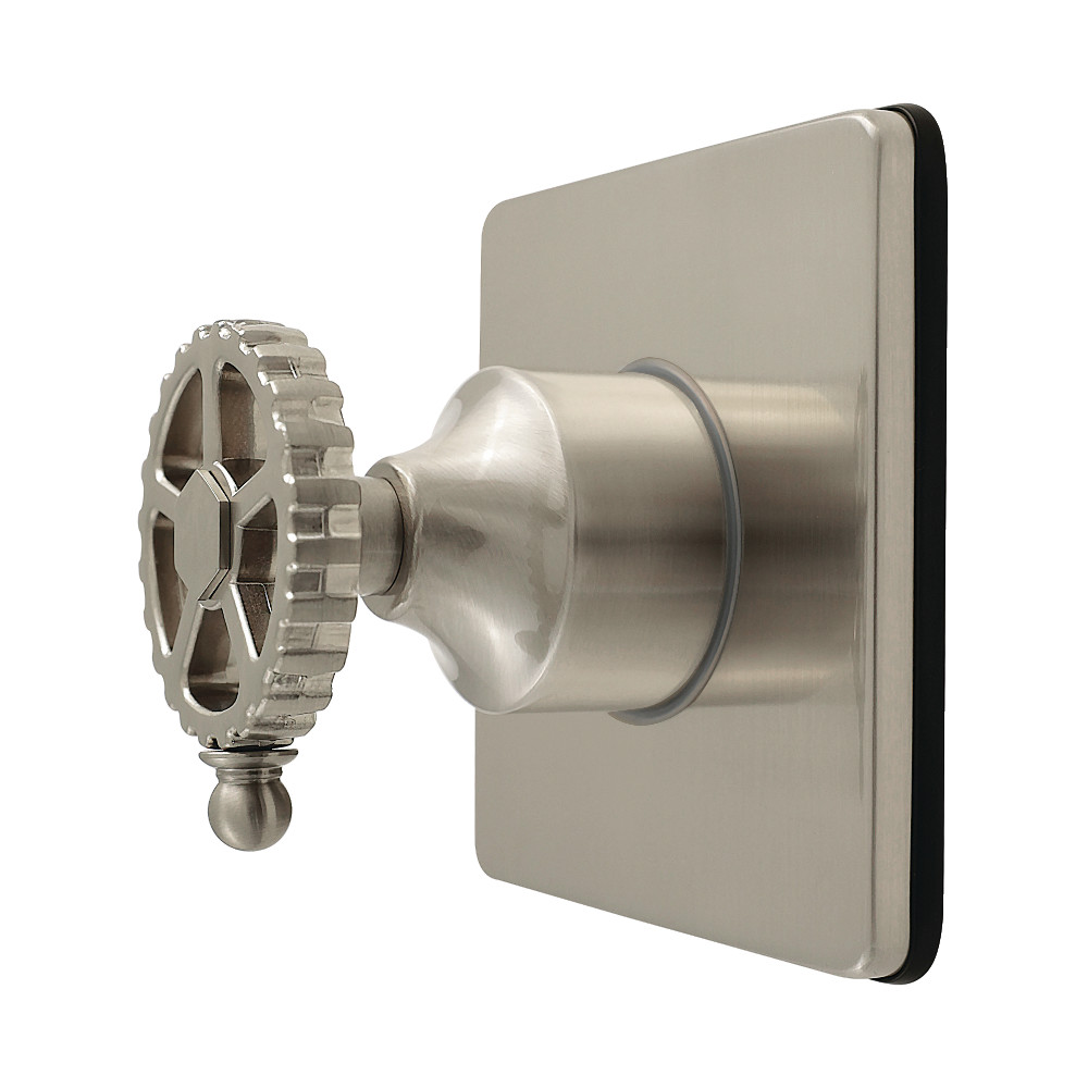 KS4048CG Fuller Single-Handle Six-Way Diverter Valve with Square Trim Kit - Brushed Nickel