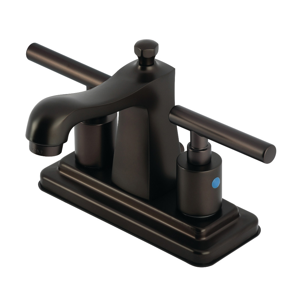 FB4645CML 6.62 x 4 x 5 in. Manhattan Double-Handle Center Set Bathroom Faucet with Pop-Up Drain, Oil Rubbed Bronze