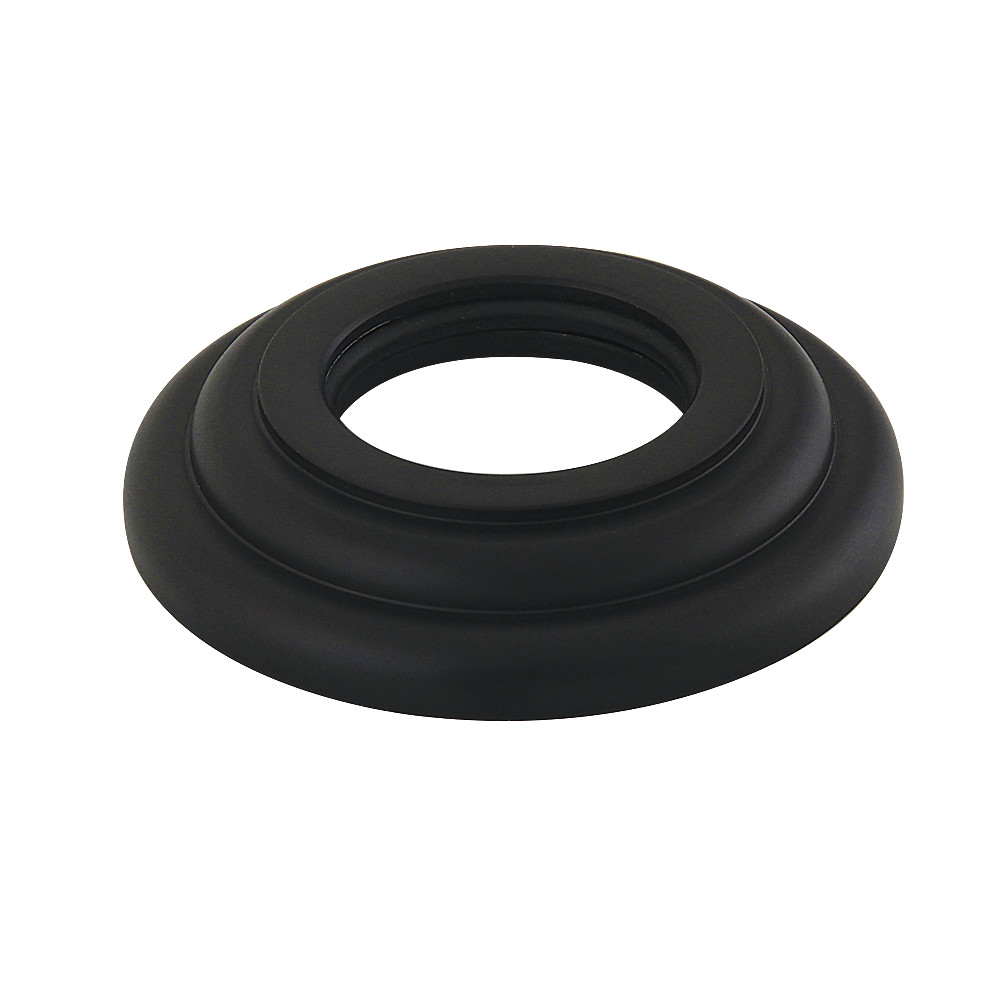 Round Shower Arm Flange - Matte Black - 2.18 in. - Elegant Design