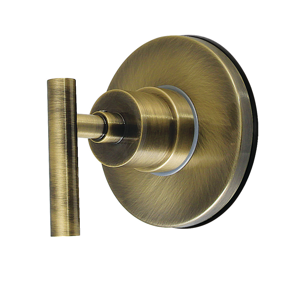 KS3033CML Manhattan Single-Handle Three-Way Diverter Valve with Round Trim Kit - Antique Brass
