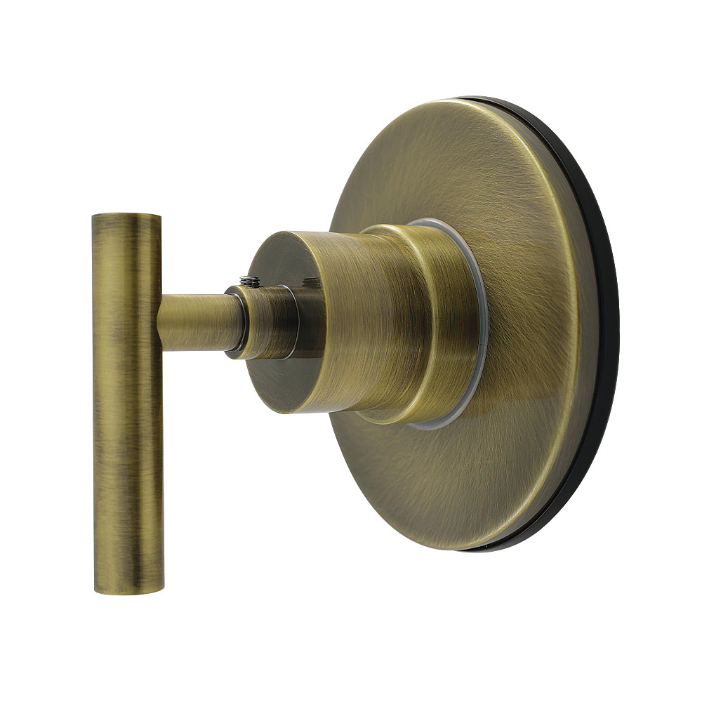 KS4033CML Manhattan Single-Handle Six-Way Diverter Valve with Round Trim Kit - Antique Brass