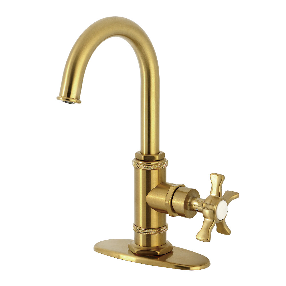 Picture of Kingston Brass KSD8507NX Hamilton Single-Handle Bar Faucet - Brushed Brass
