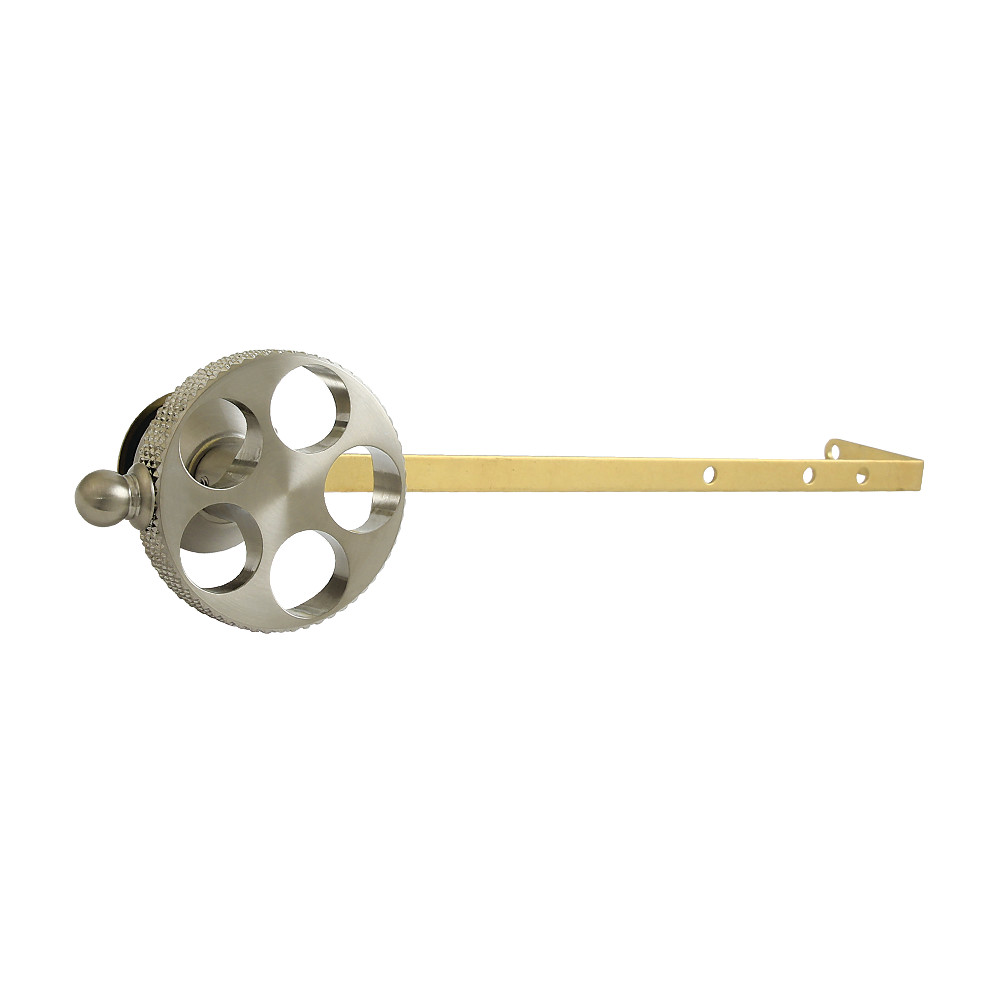 KTRKXD8 Webb Universal Front or Side Mount Toilet Tank Lever with Knurled Handle - Brushed Nickel