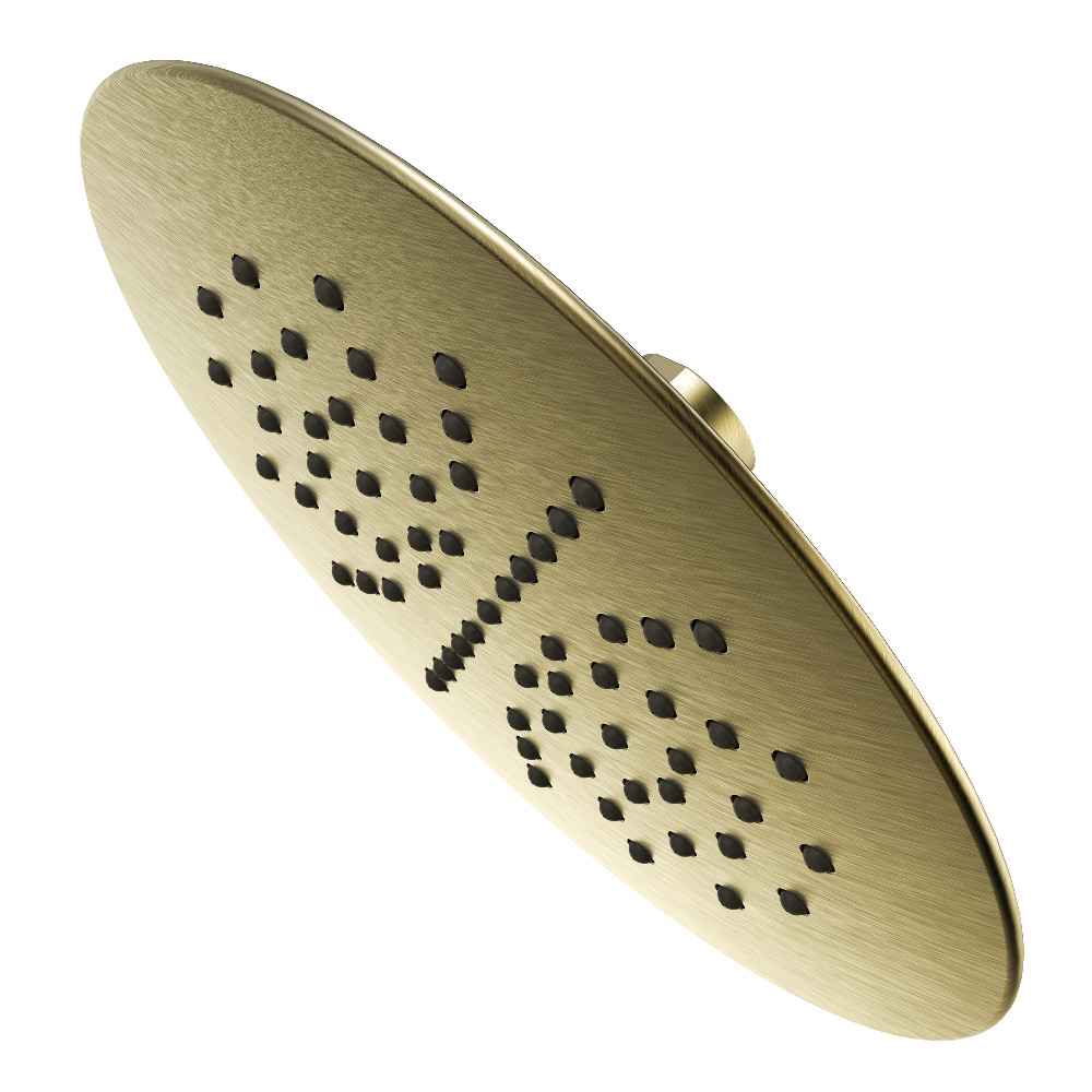 KX673 Shower Scape 7 in. Round Raindrop ABS Shower Head - Antique Brass