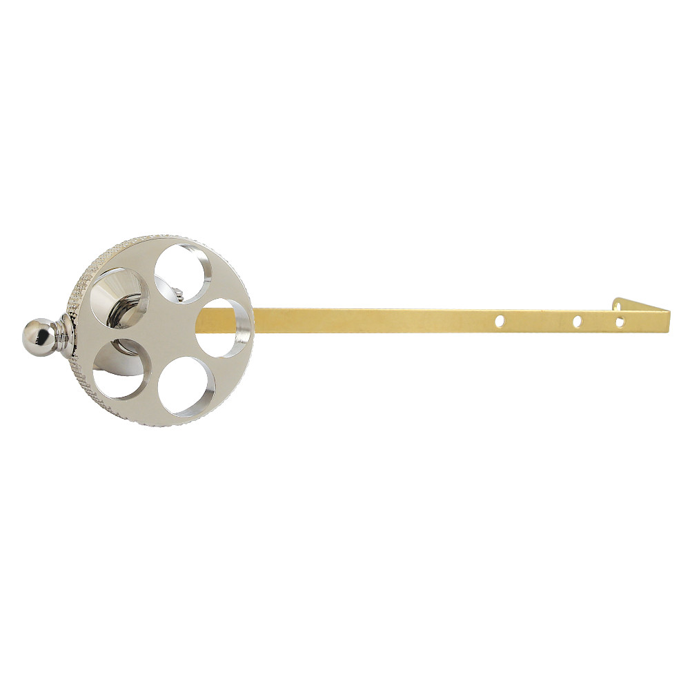 KTRKXD6 Webb Universal Front or Side Mount Toilet Tank Lever with Knurled Handle - Polished Nickel