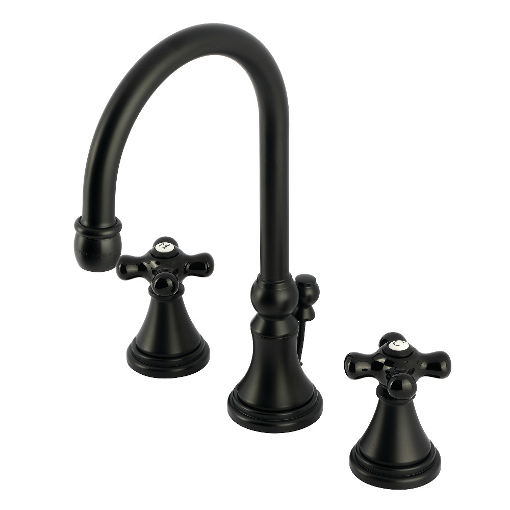 Duchess Widespread Bathroom Faucet - Matte Black - 3-Hole Installation - Elegant Design