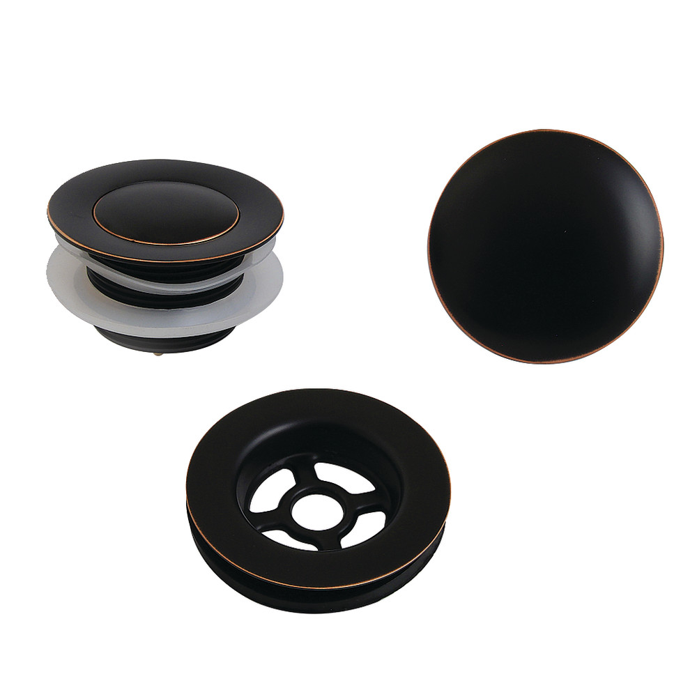 Toe Touch Tub Drain Kit - Naples Bronze - Durable Brass Construction