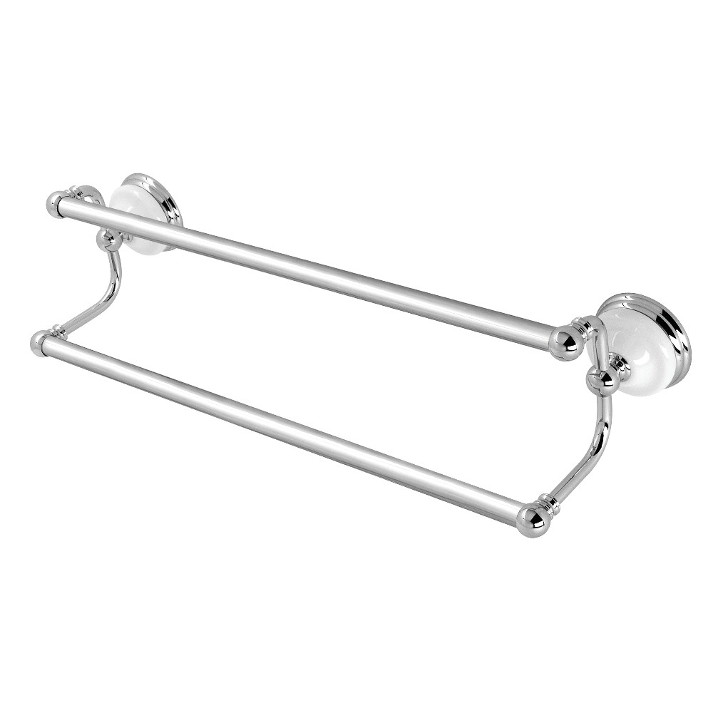 BA11318C Vintage 18 in. Double Towel Bar - Polished Chrome