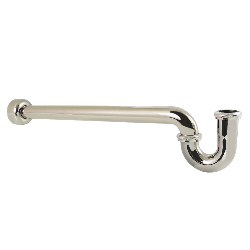 CC9246 1.25 or 1.5 x 1.5 in. P-Trap with Box Flange, 24 in. Length, 18 Gauge - Polished Nickel