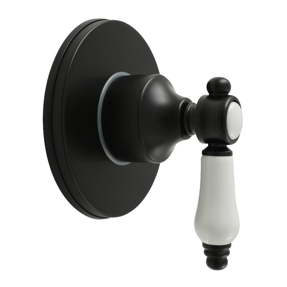 KS4030BPL Bel-Air Single-Handle Six-Way Diverter Valve with Round Trim Kit - Matte Black