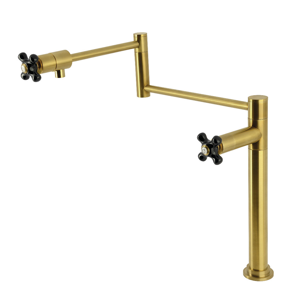 Picture of Kingston Brass KS4707PKX Duchess Deck Mount Pot Filler Faucet - Brushed Brass
