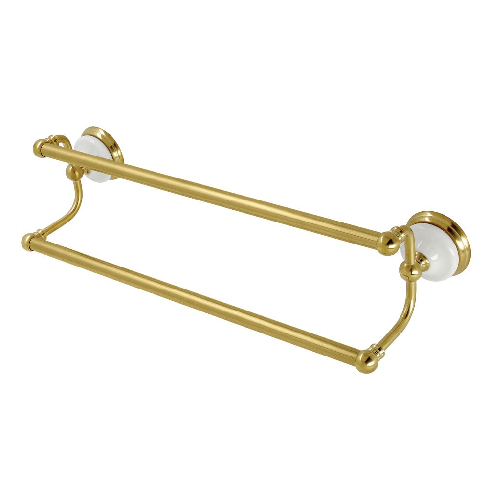 BA11318BB Vintage 18 in. Double Towel Bar - Brushed Brass