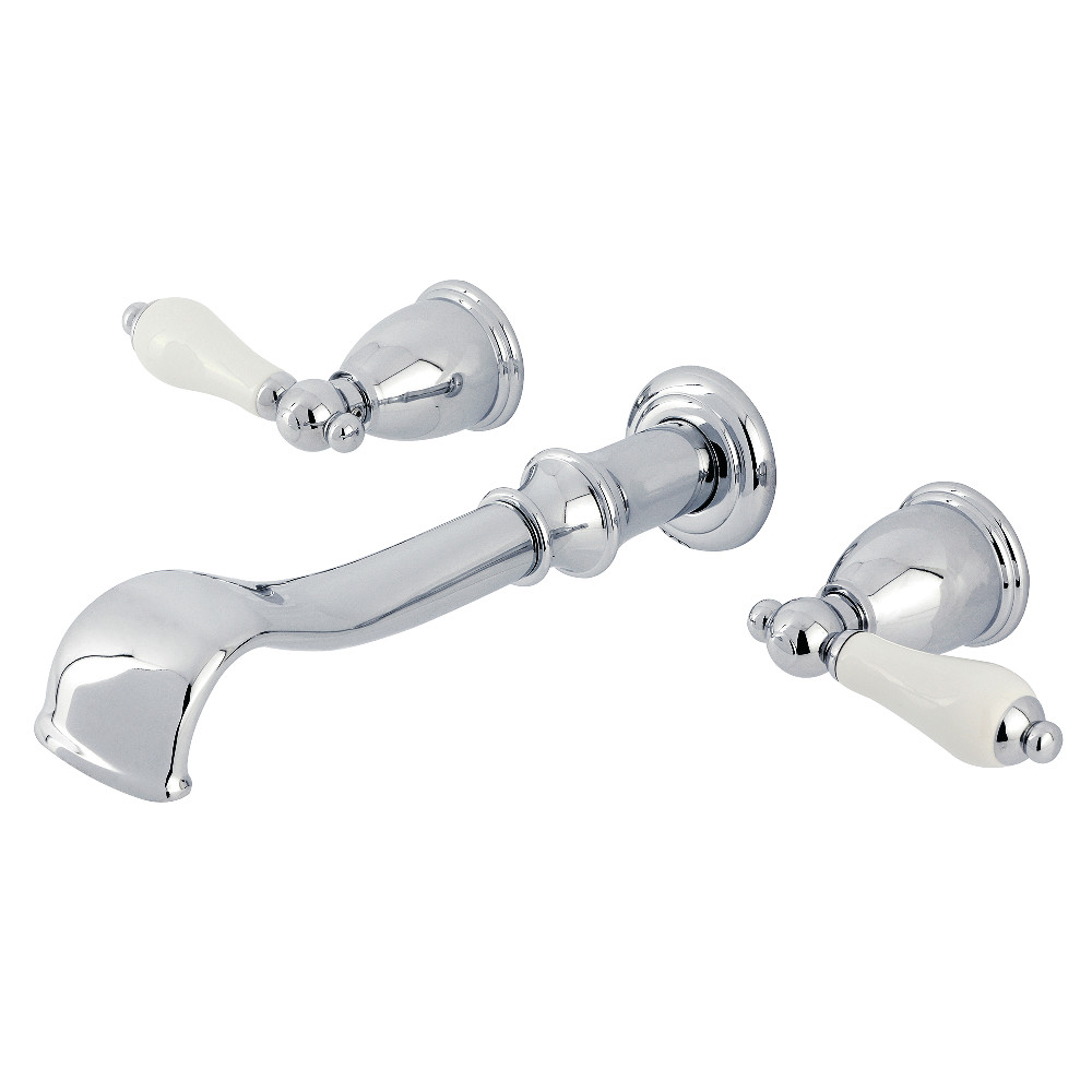 KS5021PL Two-Handle Wall Mount Roman Tub Faucet, Polished Chrome