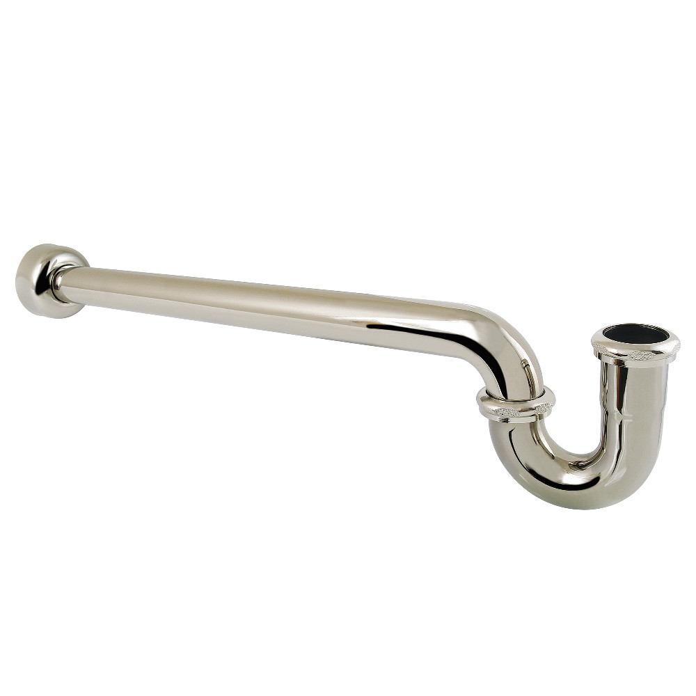 Decorative P-Trap - Polished Nickel - 24 in. - Durable Brass Construction