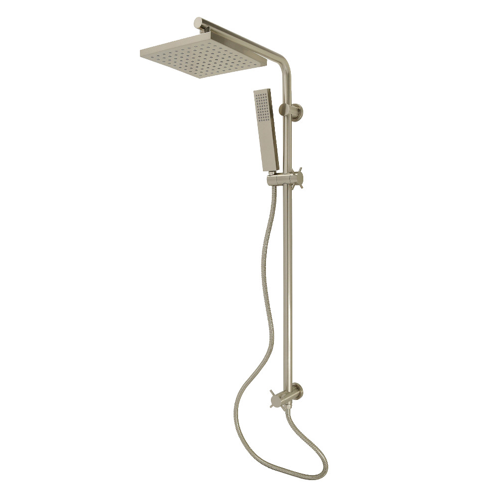 KSG2628D Claremont Wall Mount Rain Drop Shower System with Hand Shower - Brushed Nickel