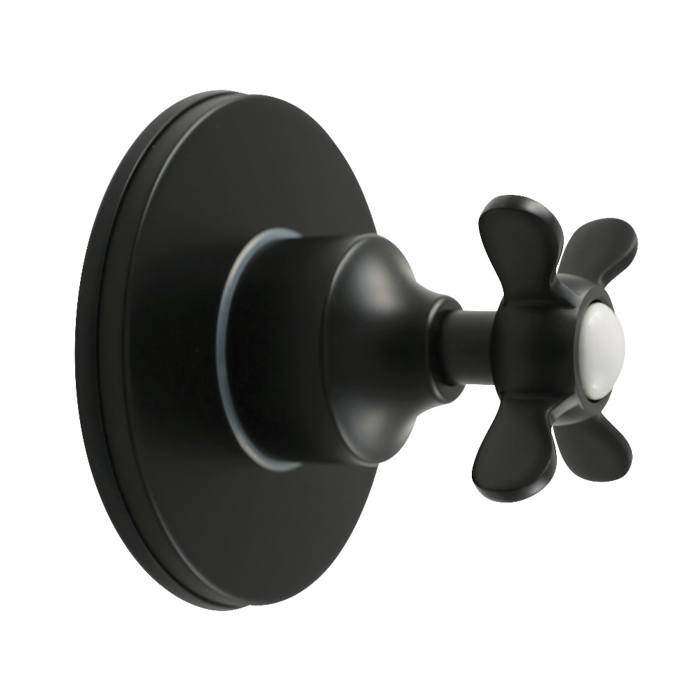 Essex 6-Way Diverter Valve & Trim Kit - Matte Black - Brass Construction