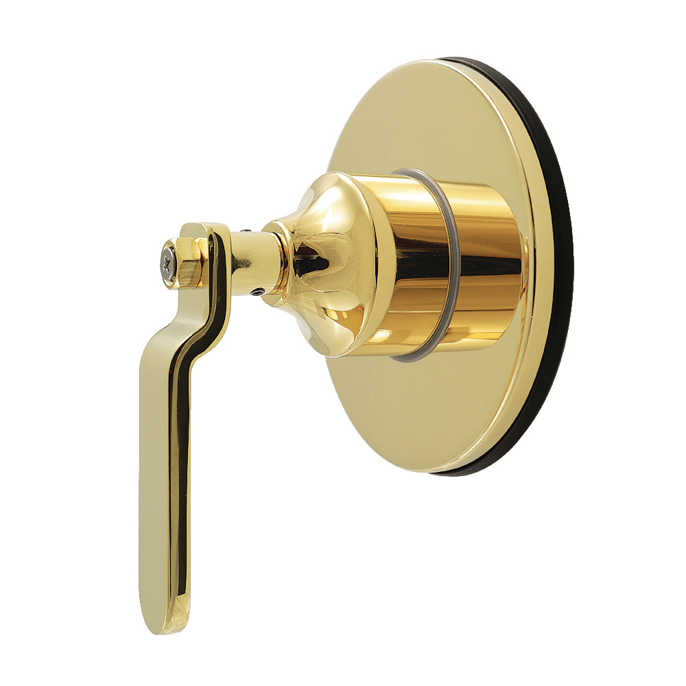 KS4032KL Whitaker Single-Handle Six-Way Diverter Valve with Round Trim Kit - Polished Brass