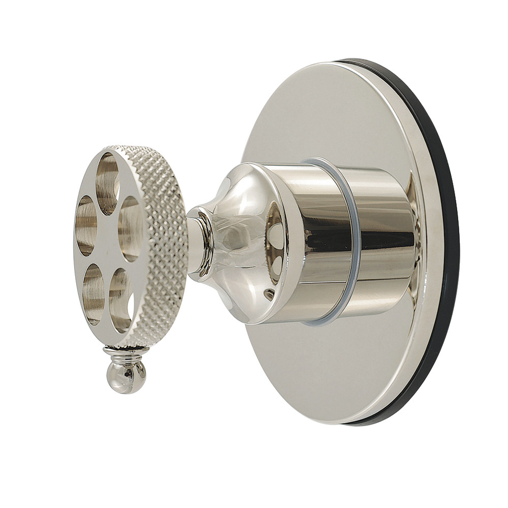 KS4036RKX Webb Single-Handle Six-Way Diverter Valve with Knurled Handle & Round Trim Kit - Polished Nickel