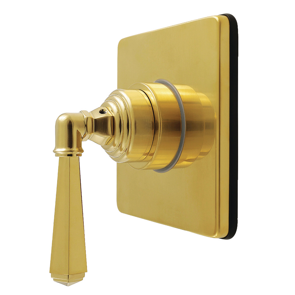 KS4047HL Metropolitan Single-Handle Six-Way Diverter Valve with Square Trim Kit - Brushed Brass