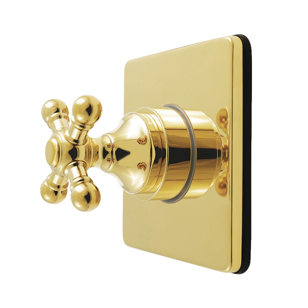 KS4042BX Metropolitan Single-Handle Six-Way Diverter Valve with Square Trim Kit - Polished Brass